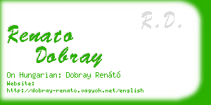 renato dobray business card